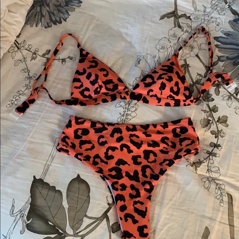 cheetah print bathing suit NWOTS!!